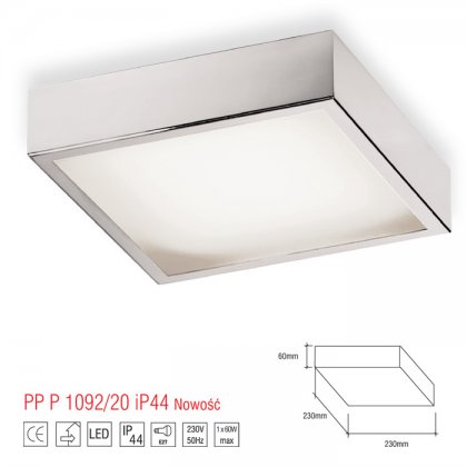 PP P 1092/20 PLAFON HERMETYCZNY IP44