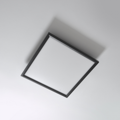 PP P SQUARE/40 BK PLAFON LED ŚCIEMNIALNY 40x40cm