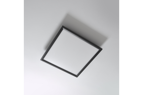 PP P SQUARE/40 BK PLAFON LED ŚCIEMNIALNY 40x40cm PP P SQUARE/40 BK w kategorii Lampy sufitowe