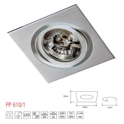 PP 610/1 OPRAWA HALOGENOWA ES111 AR111 QR111