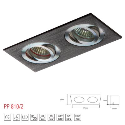 PP 810/2 OPRAWA HALOGENOWA PAR16 MR16