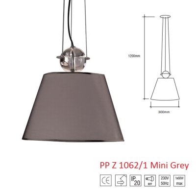 PP Z 1062/1 MINI GREY LAMPA WISZĄCA