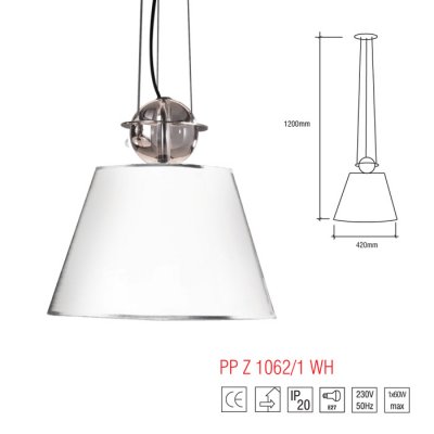 PP Z 1062/1 WHITE LAMPA WISZĄCA