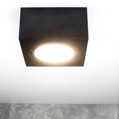 PP P 101 BK PLAFON GX53 - SUPER MAŁA WYSOKOŚĆ 6,5 CM !