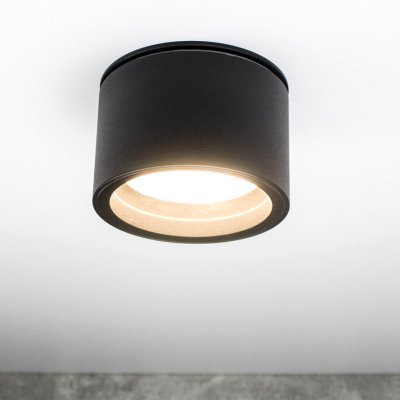 PP P 500 BK IP65 PLAFON HERMETYCZNY GX53 - SUPER MAŁA WYSOKOŚĆ 6,5 CM !