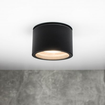 PP P 500 BK IP65 PLAFON HERMETYCZNY GX53 - SUPER MAŁA WYSOKOŚĆ 6,5 CM !