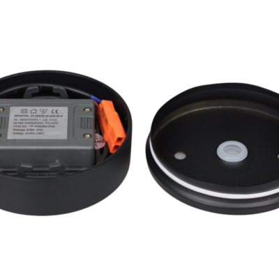 PP P 400 BK IP44 PLAFON LED 8W 3000K 680lm=60W HERMETYCZNY