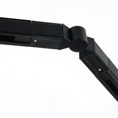 PP ŁĄCZNIK ŁAMANY REGULOWANY DO SZYNOPRZEWODU CZARNY