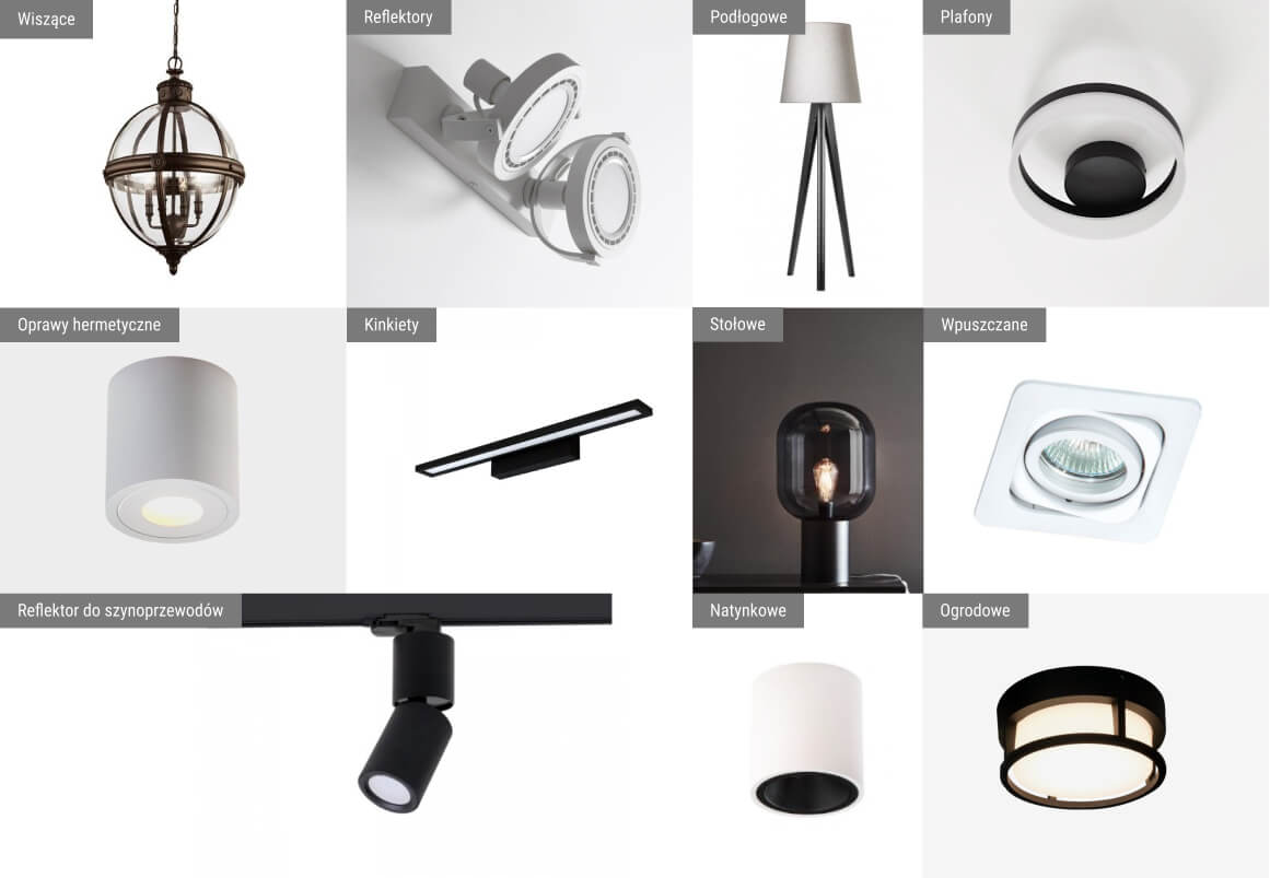 Salon oświetlenia we Wrocławiu - asortyment